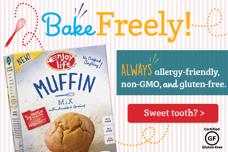Bake Freely with Enjoy Life Foods! Always allergy-friendly, non-GMO and gluten-free.
