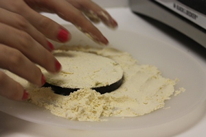 Eggplant with cornmeal