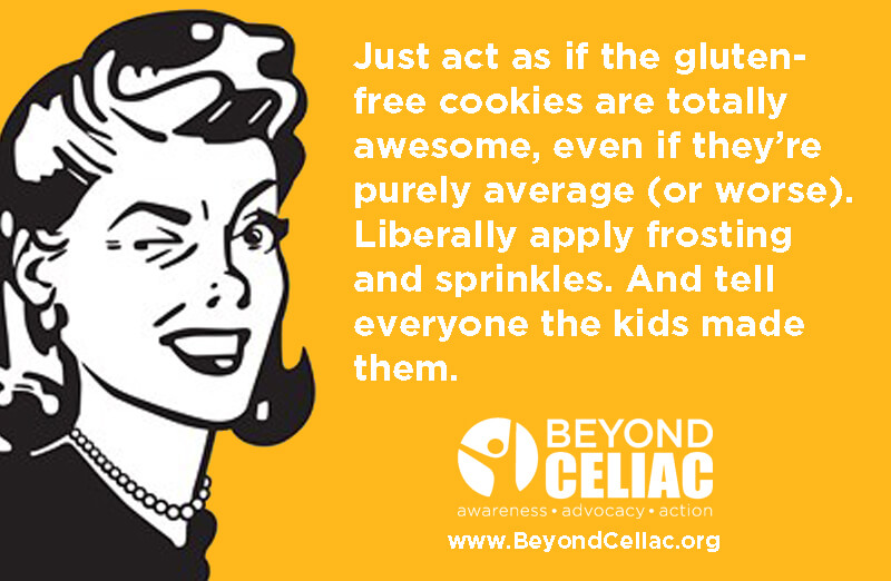 Just act as if the gluten-free cookies are totally awesome.