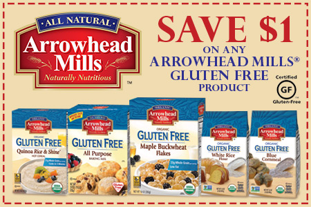 $1 off ArrowHead Mills Gluten Free Product