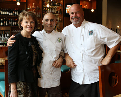 Beckee Moreland, Jehangir Mehta and John Howie