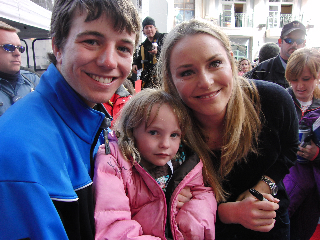 AJ Clemens with Lindsay Vonn