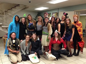 Casey and friends on Halloween