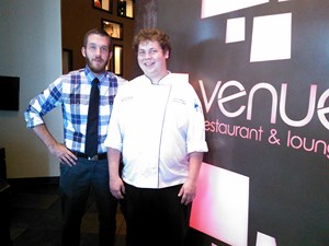 Chef John Benton with General Manager Justin Cooksley 