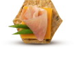 ham and cheese on gluten-free cracker