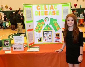 Elle Miller Giving Presentation on Celiac Disease