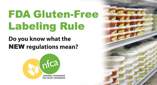 FDA Gluten-Free Labeling Banner