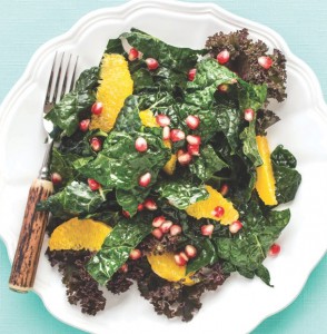 Massaged Kale Salad with Pomegranate and Citrus
