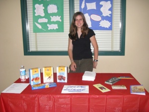 Katie's celiac awareness booth