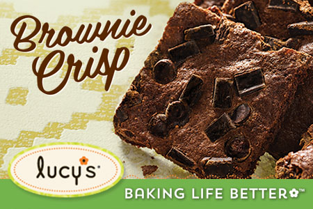Lucy's gluten-free brownie crisp