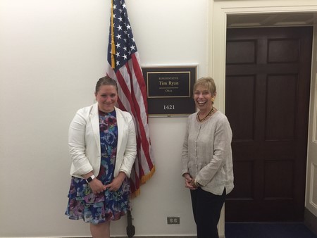 Nancy Ginter and Anne Sokolov of Tim Ryan's office