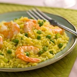 Gluten-Free Shrimp, Peas and Rice