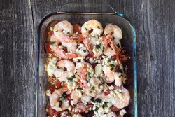 Shrimp with Tomatoes and Feta