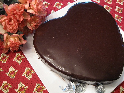 Gluten-Free Chocolate Mocha Valentine's Day Cake