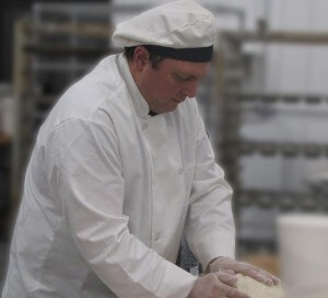Dan Trygar rolling gluten-free dough