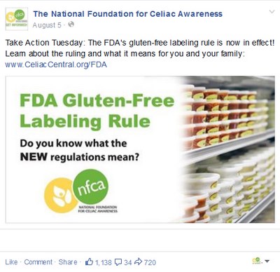 FDA Rules on Gluten-Free Labeling