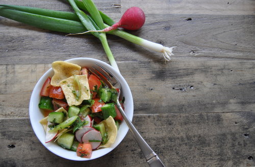 Plentil Fattoush (Israeli Salad)