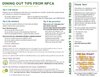 Dining Tips Sheet