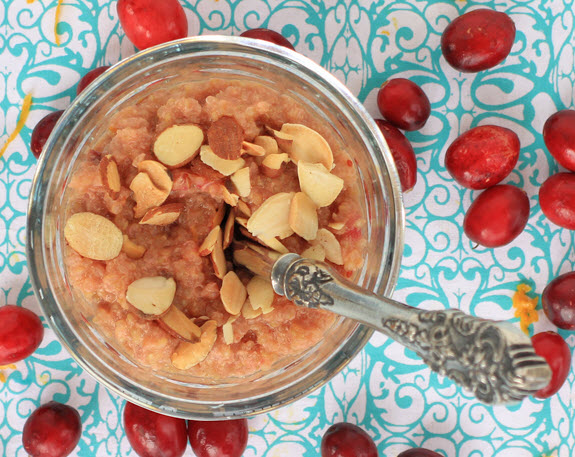 Cranberry Orange Quinoa Pudding