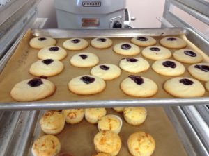 Two sheets of cookies.
