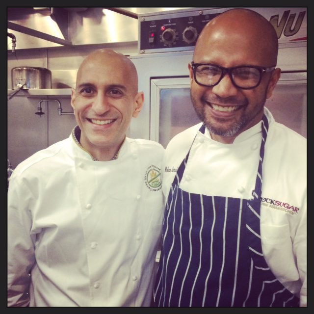 Chef Mehta and Chef Mohan standing next to each other. 