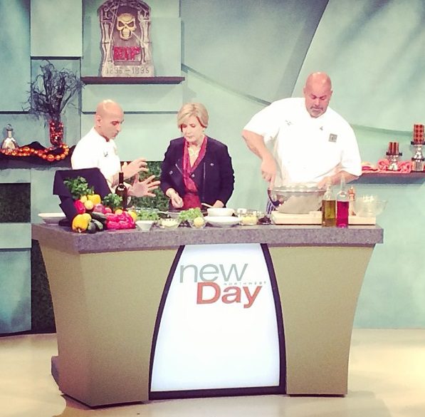 Chef Mehta and Chef Howie on the New Day Show.
