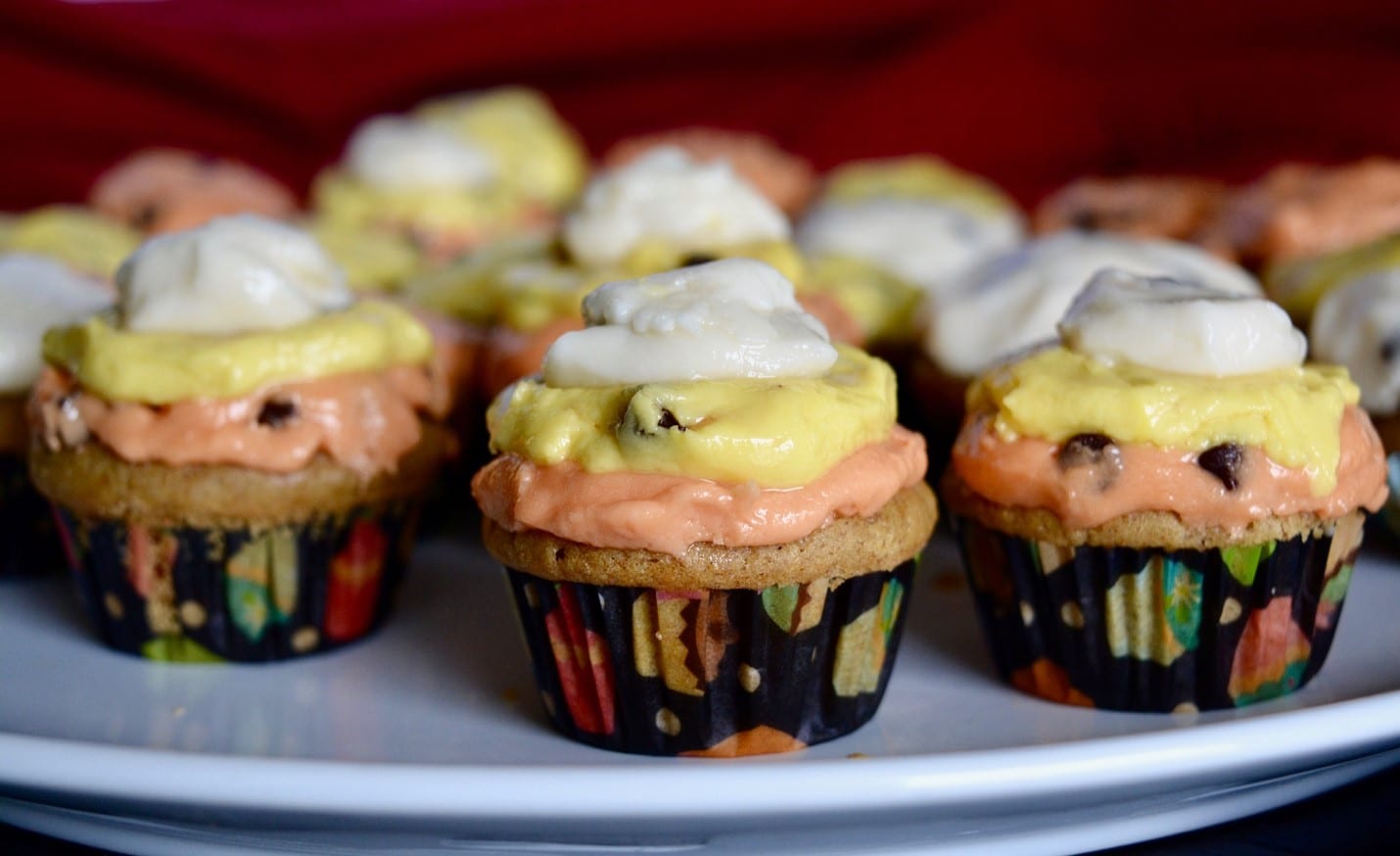 Candy Corn Mini Muffins