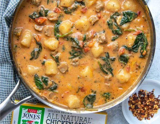 Creamy Sausage Cauliflower Gnocchi