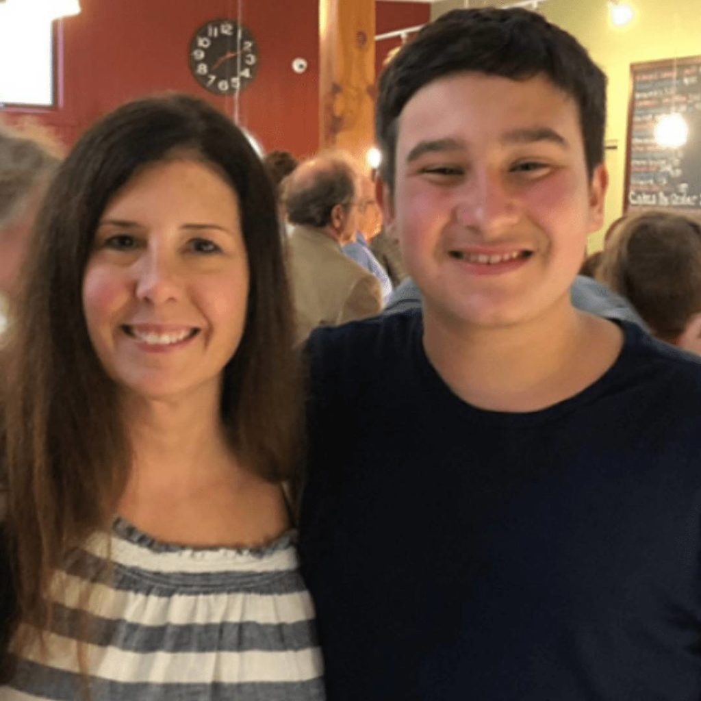 A portrait of Josh and his mother, Lisa.