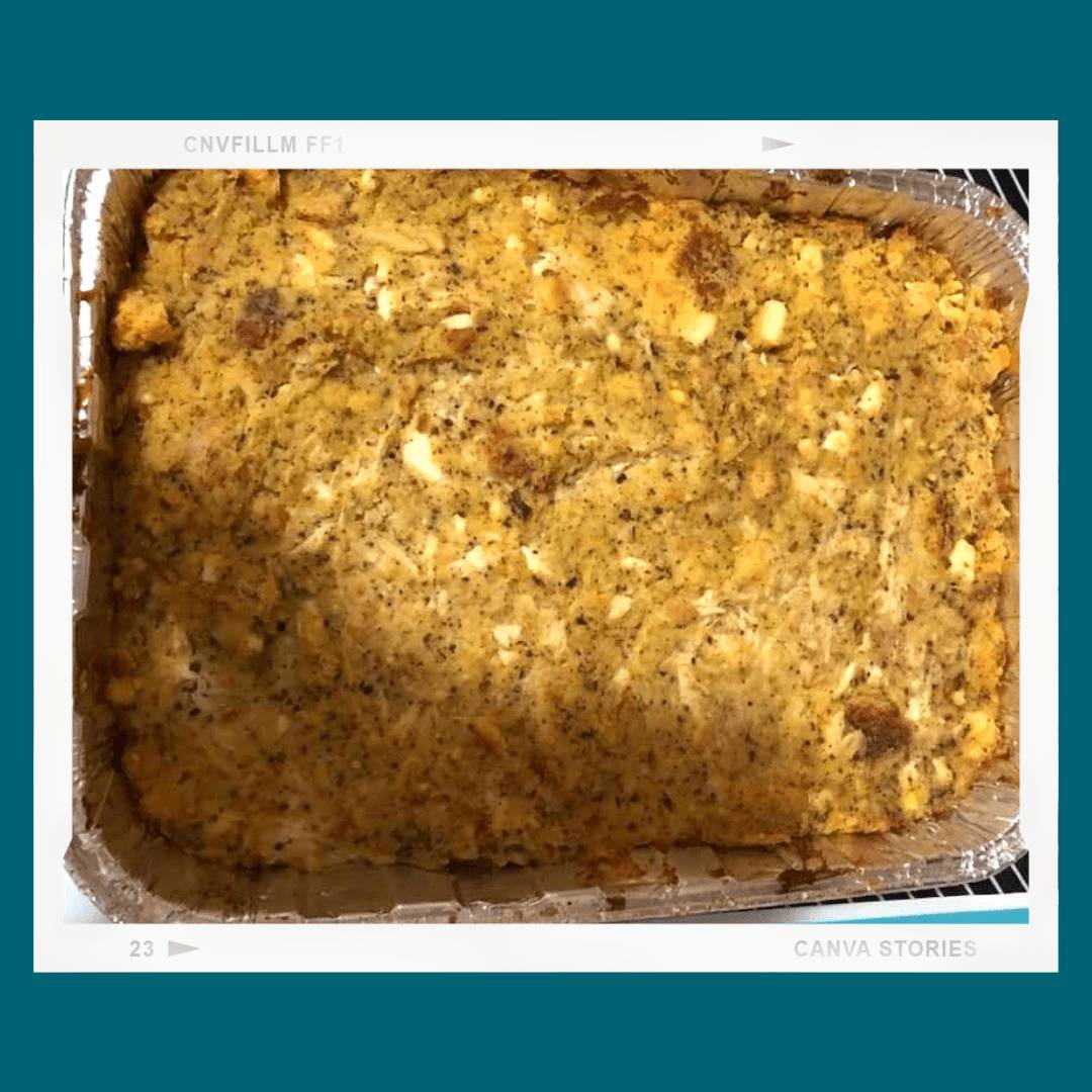 Chicken and Cornbread Dressing (or Stuffing)