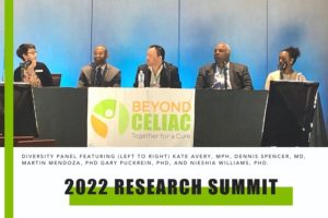 A photo of the diversity panel from the 2022 research summit. Their names are listed below the photo, along with the words "2022 Research Summit"