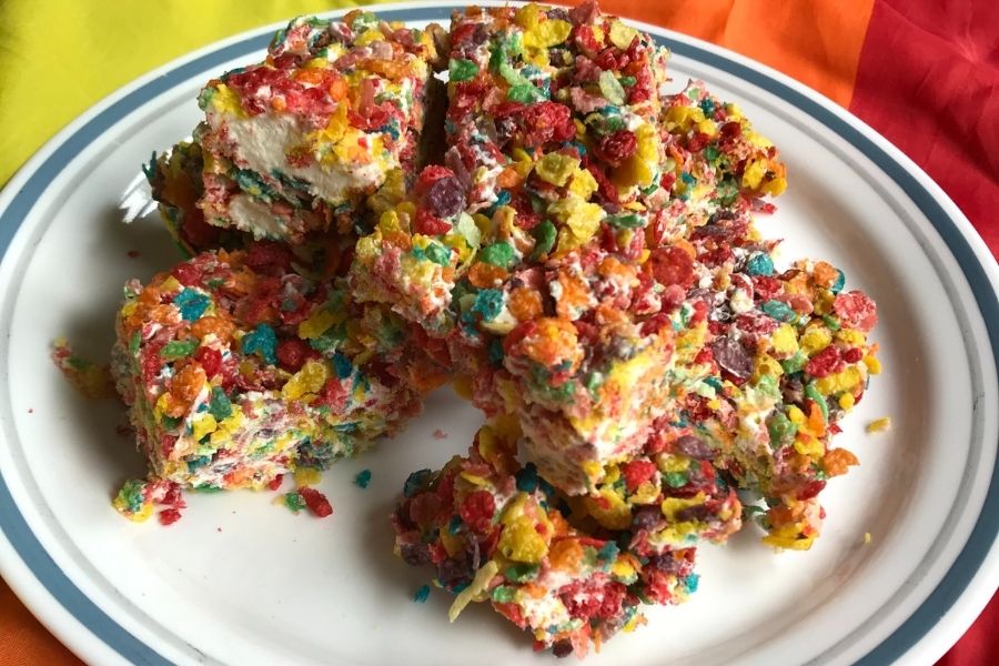 A plate of pride krispies