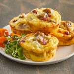 A plate of egg bites.