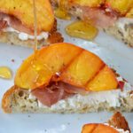 A peach crostini. 