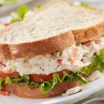 A chicken salad sandwich
