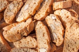 A photo of biscotti cookies.