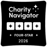 A badge from Charity Navigator showing Beyond Celiac is a four-star charity for 2026.