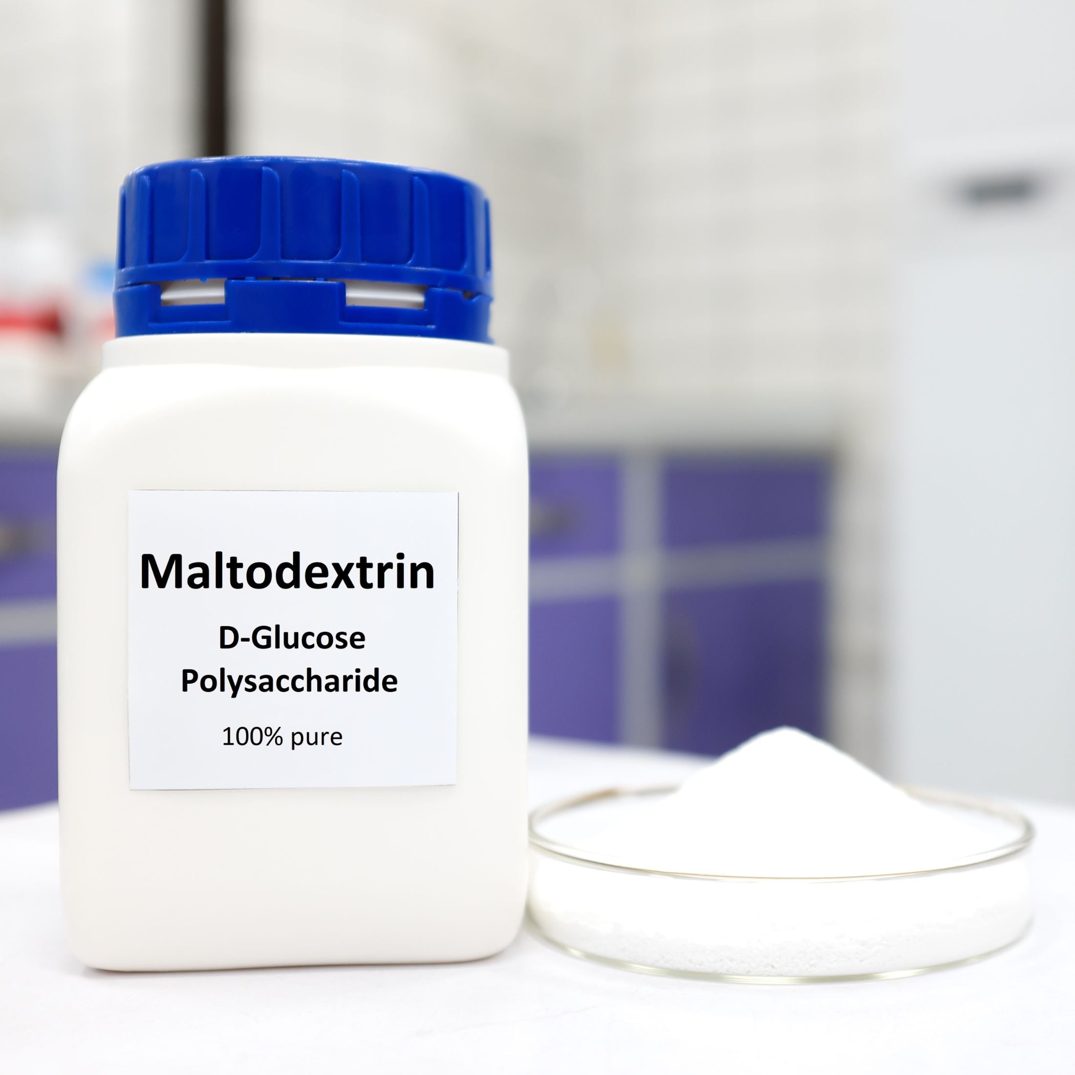 A bowl of maltodextrin. 