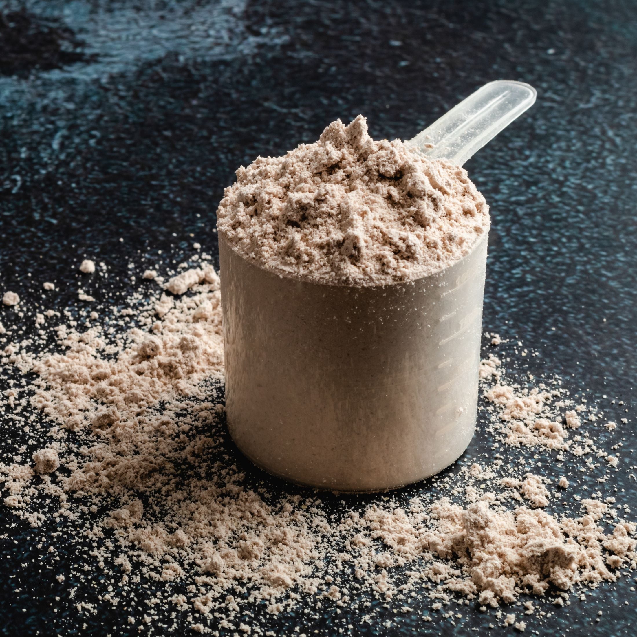 A scoop of whey.