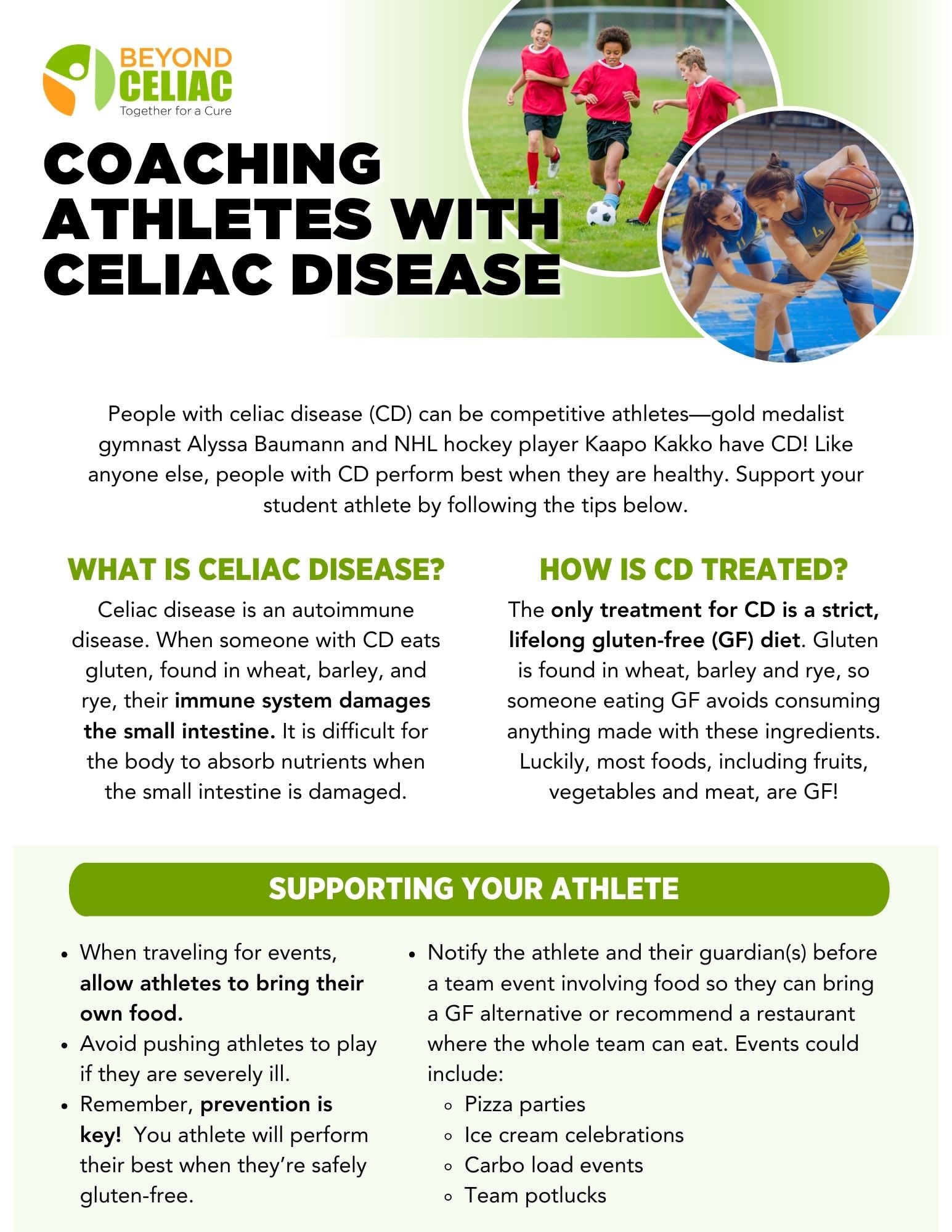 Coaching Student Athletes with Celiac Disease