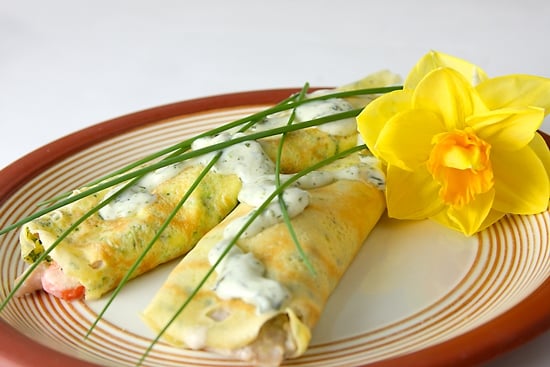 Gluten-Free Crepes Filled with Creamy Chicken